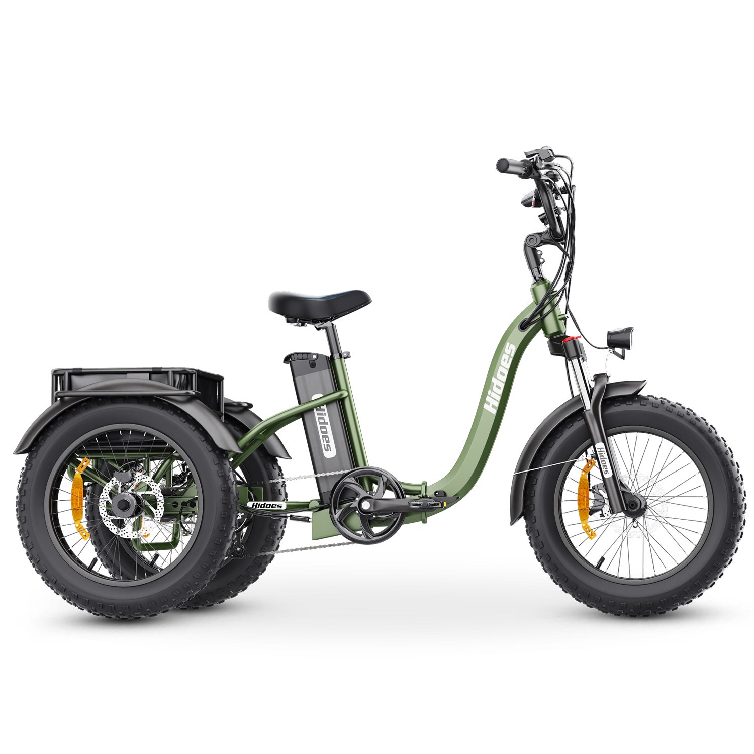 hidoes et1 foldable electric tricycle | 750w motor, 20ah battery & 20" fat tires hidoes et1 foldable electric tricycle | 750w motor, 20ah battery & 20" fat tires