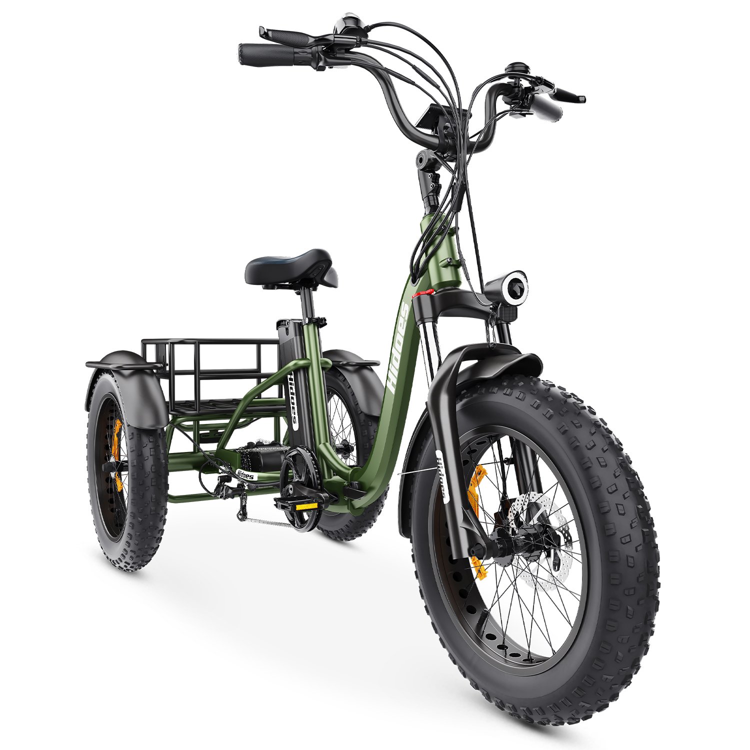 hidoes et1 foldable electric tricycle | 750w motor, 20ah battery & 20" fat tires hidoes et1 foldable electric tricycle | 750w motor, 20ah battery & 20" fat tires