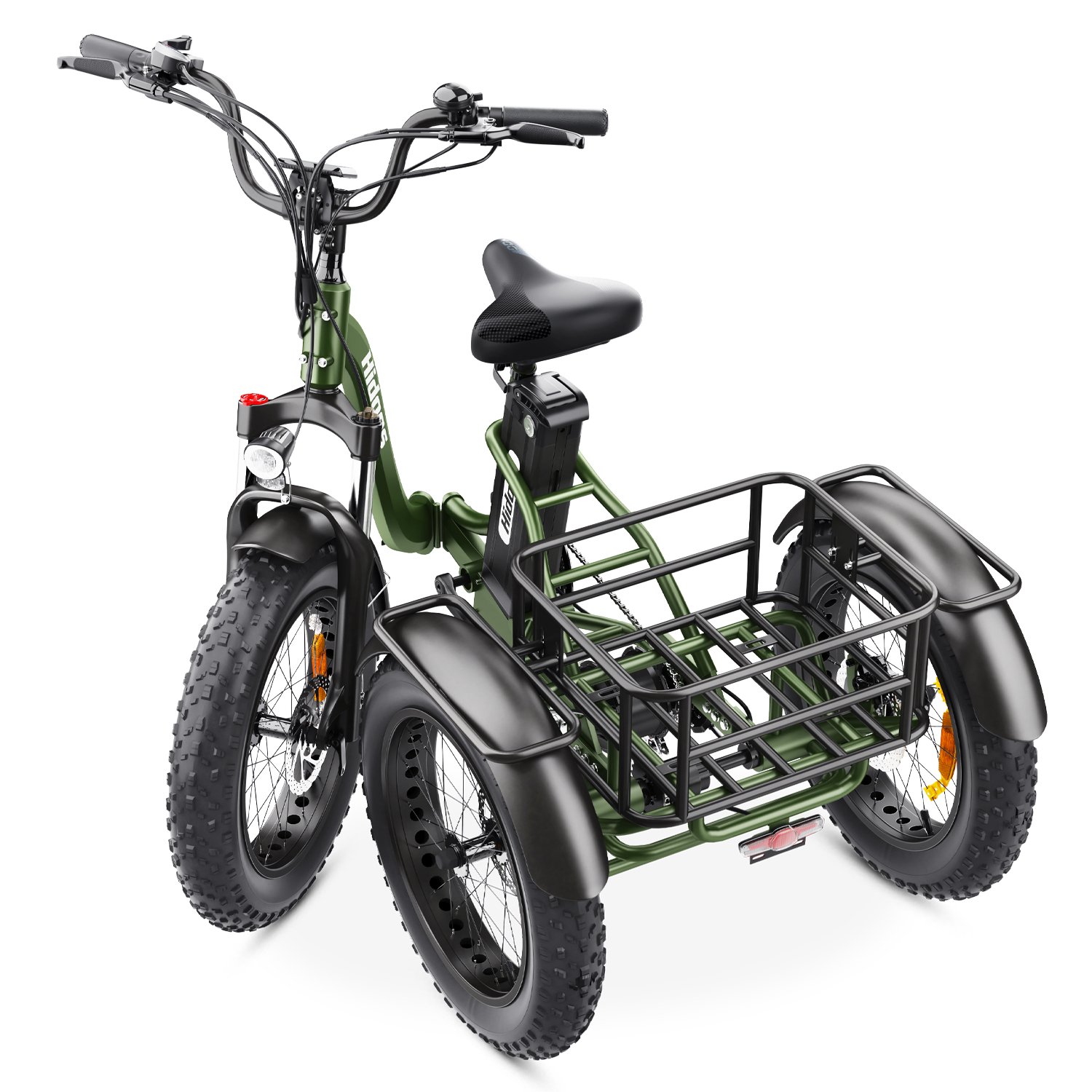 hidoes et1 foldable electric tricycle | 750w motor, 20ah battery & 20" fat tires hidoes et1 foldable electric tricycle | 750w motor, 20ah battery & 20" fat tires