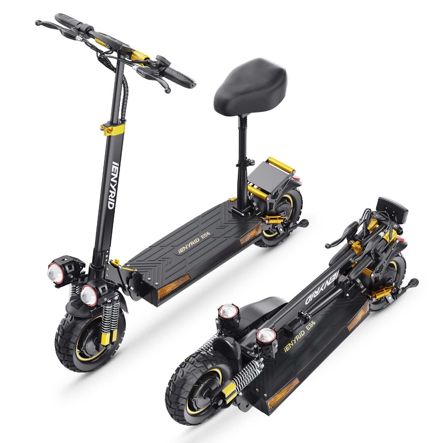 ienyrid es6 dual motor electric scooter — 2000w, 48v/20.8ah, 10" off road tires ienyrid es6 dual motor electric scooter — 2000w, 48v/20.8ah, 10" off road tires