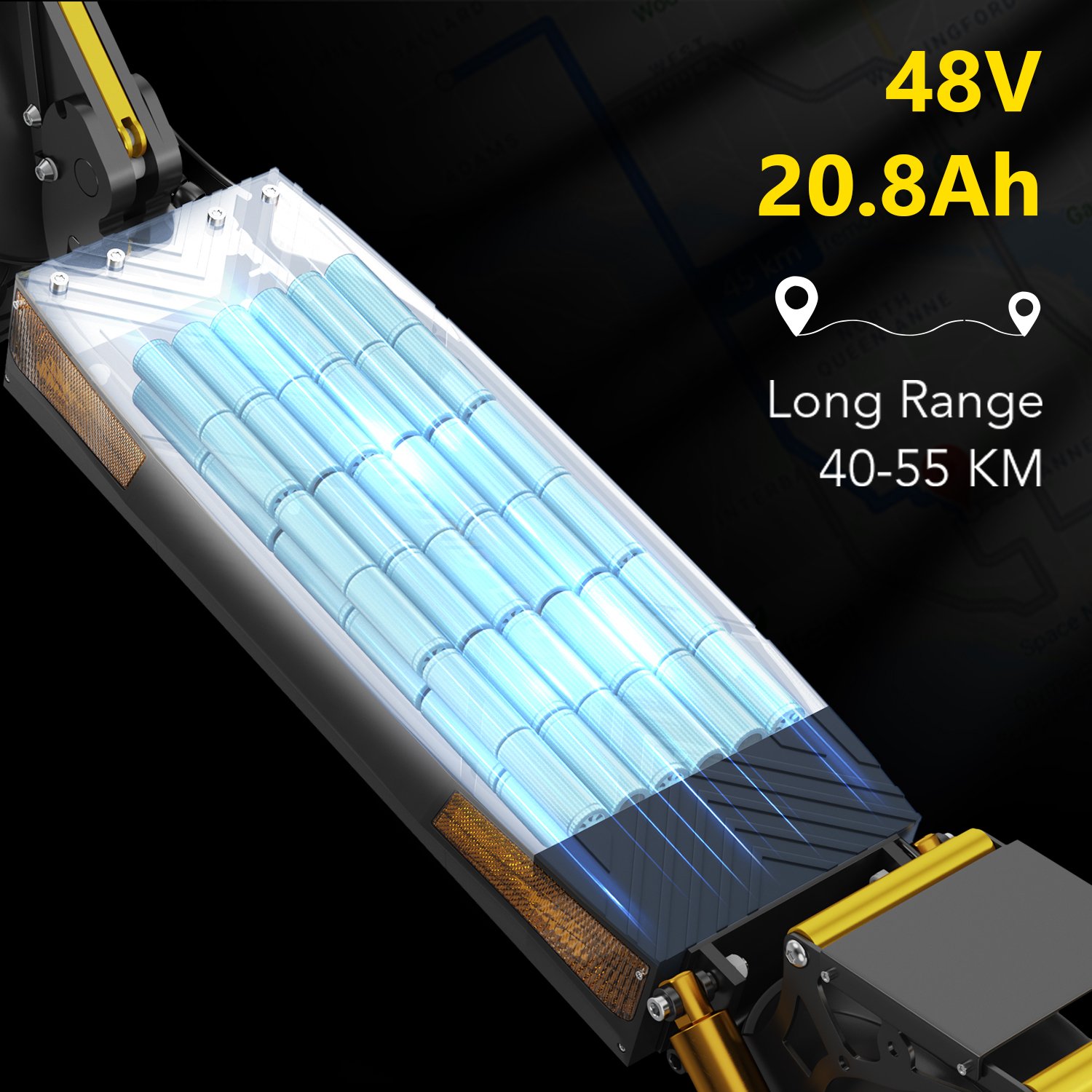 ienyrid es6 dual motor electric scooter — 2000w, 48v/20.8ah, 10" off road tires ienyrid es6 dual motor electric scooter — 2000w, 48v/20.8ah, 10" off road tires
