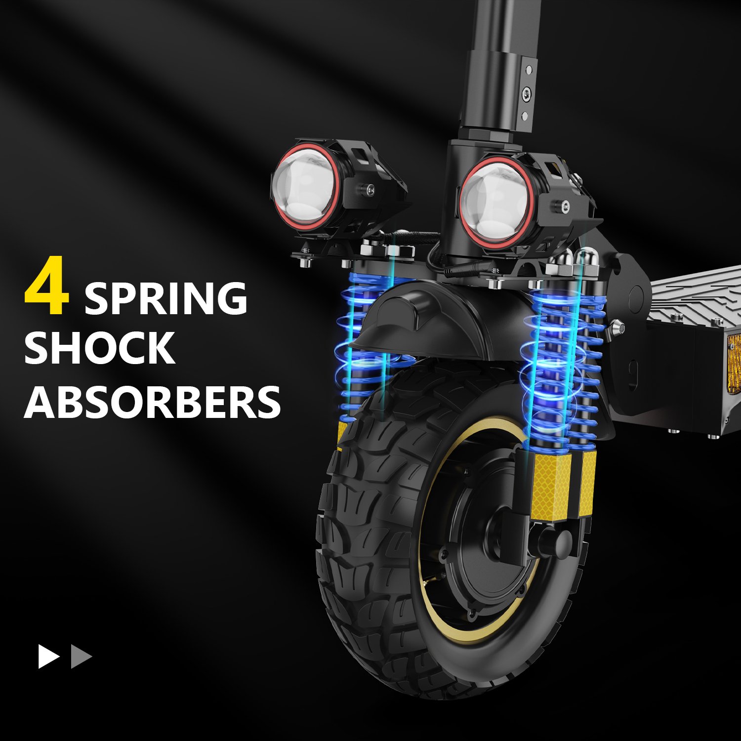 ienyrid es6 dual motor electric scooter — 2000w, 48v/20.8ah, 10" off road tires ienyrid es6 dual motor electric scooter — 2000w, 48v/20.8ah, 10" off road tires