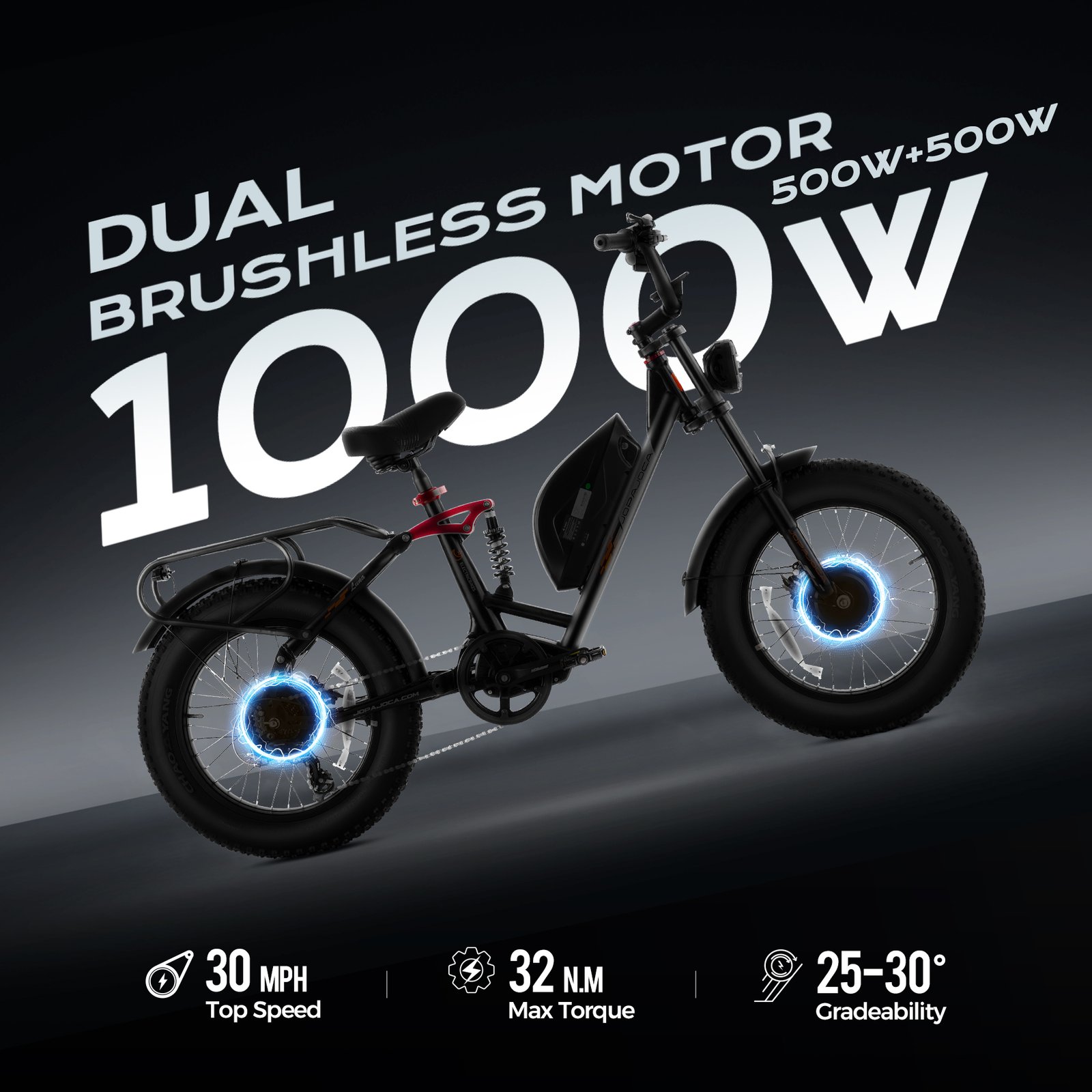 eahora luna ii electric bike is a dual motor 1000w eahora luna ii electric bike is a dual motor 1000w
